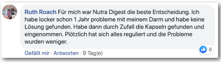 Ein Erfahrungsbericht aus einem Forum Nutra Digest Erfahrungsbericht Bewertung Kritik