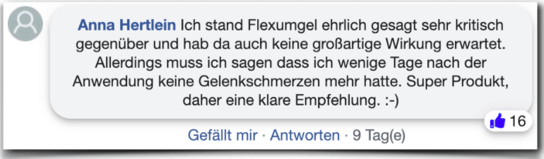 Ein Erfahrungsbericht aus einem Forum Flexumgel Erfahrungsbericht Bewertung Kritik Erfahrungen