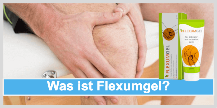 Mann mit Knie Schmerzen Was ist Flexumgel