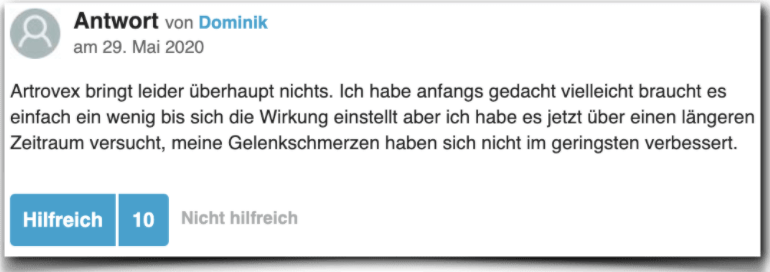 Ein negativer Erfahrungsbericht aus der gutefrage.net Community Artrovex Erfahrung Erfahrungen Erfahrungsbericht