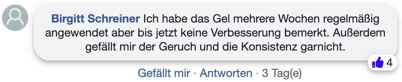 Ein negativer Erfahrungsbericht. Fungonis Gel Erfahrungsberichte Kritik facebook