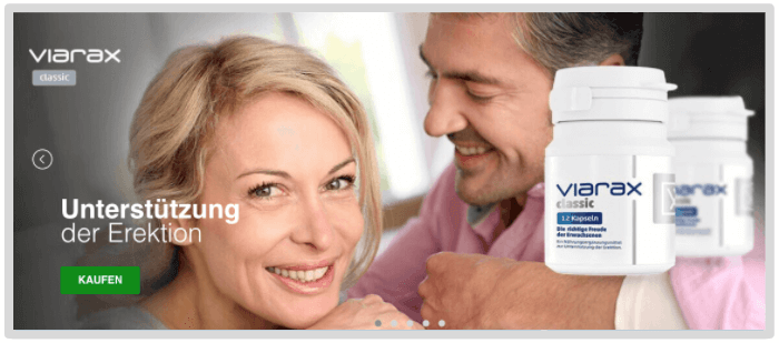 Viarax Verkaufsseite abgebildet. Viarax kaufen Preis Preisvergleich