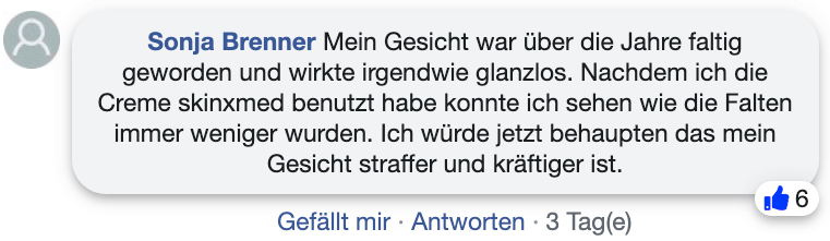 Ein positiver Erfahrungsbericht. Skinxmed Erfahrungsbericht Bewertungen