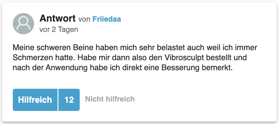 Ein Erfahrungsbericht aus der gutefrage.net Community Vibrosculpt Erfahrung Erfahrungsbericht gutefrage