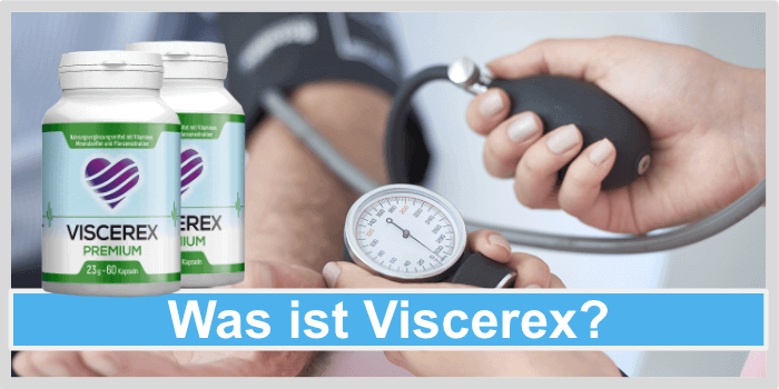 Ärztin misst den Blutdruck eines Patienten Was ist Viscerex