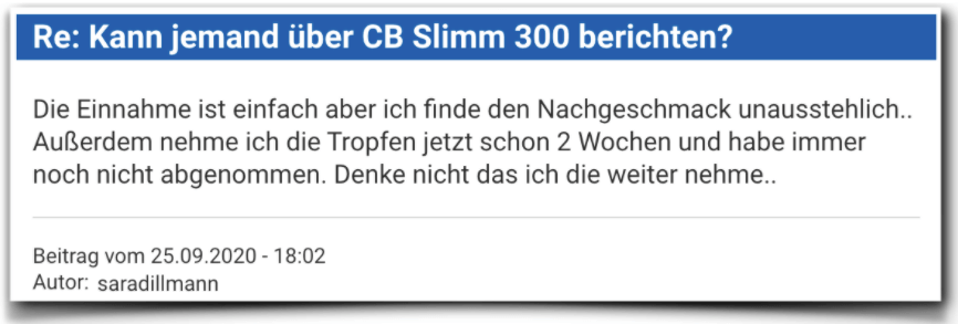 Ein weiterer negativer Erfahrungsbericht aus einem Forum