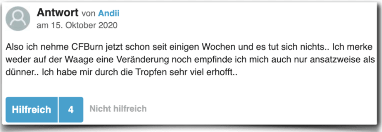 Ein negativer Erfahrungsbericht aus der gutefrage.net Community CFBurn Erfahrung Erfahrungen Erfahrungsbericht