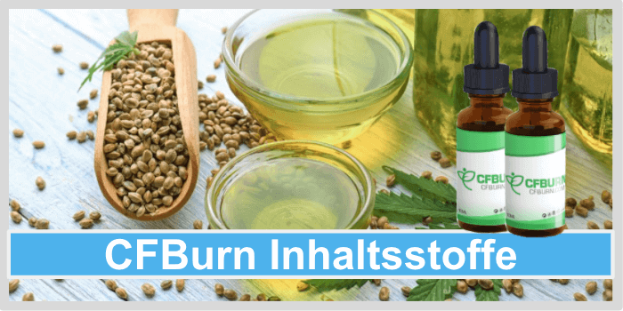 Hanföl in einer Glasschüssel CFBurn Inhaltsstoffe