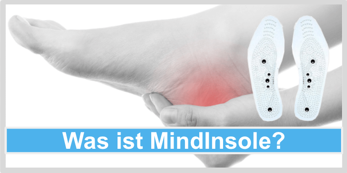 Hand hebt einen Fuß fest Was ist MindInsole
