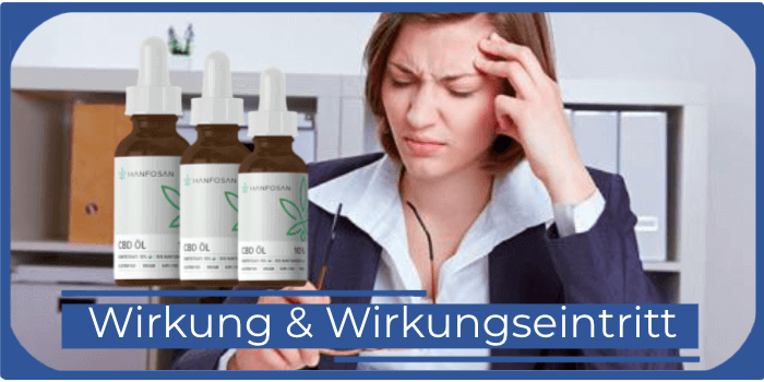 Eine Frau sitzt gestresst am Schreibtisch Hanfosan Wirkung Wirkungseintritt