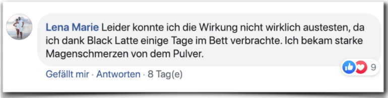Ein Erfahrungsbericht aus einem Forum Black Latte Erfahrungsbericht Bewertung Kritik Erfahrungen