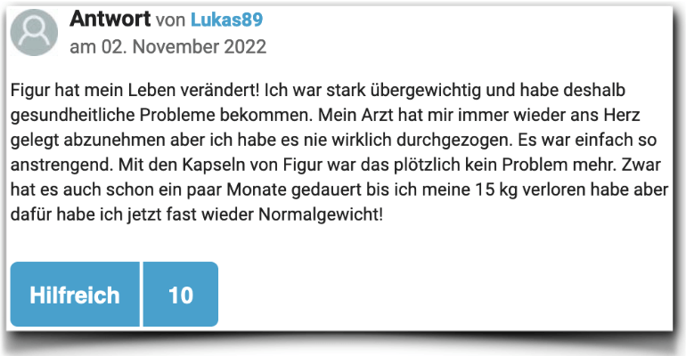 Ein Erfahrungsbericht aus einem Forum Figur Kapseln Erfahrungen Bewertung Figur