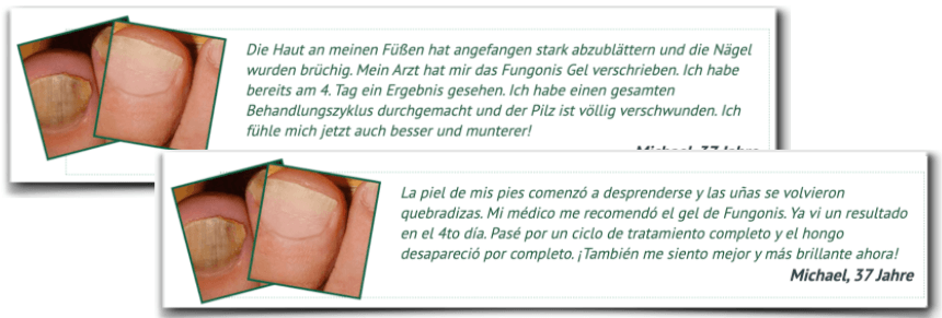 Beweis, dass es sich um gefälschte Erfahrungsberichte handelt Fungonis Gel gefaelschte Erfahrungsberichte