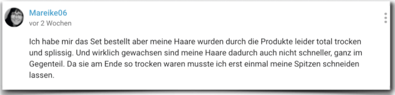 Ein negativer Erfahrungsbericht aus der gutefrage.net Community Hair Jazz Erfahrung Erfahrungen Erfahrungsbericht
