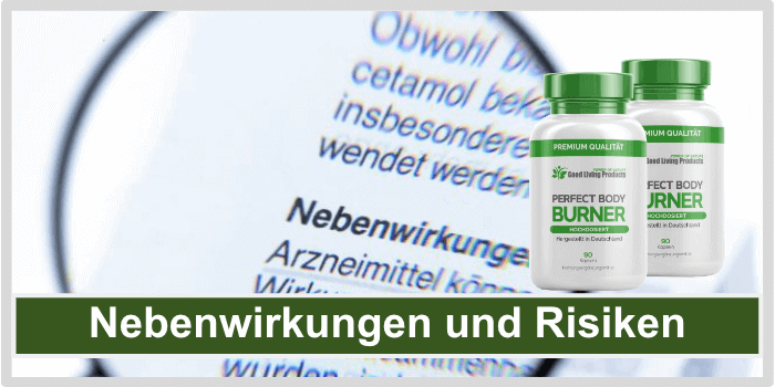 Beipackzettel mit aufgeführten Nebenwirkungen Perfect Body Burner Nebenwirkungen Risiken Unvertraeglichkeiten