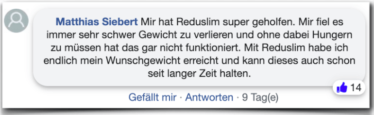Ein Erfahrungsbericht aus einem Forum Reduslim Erfahrung Erfahrungen Erfahrungsbericht