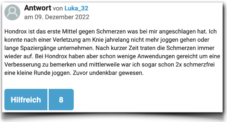 Ein Erfahrungsbericht aus einem Forum Hondrox Bewertungen Erfahrungen gutefrage
