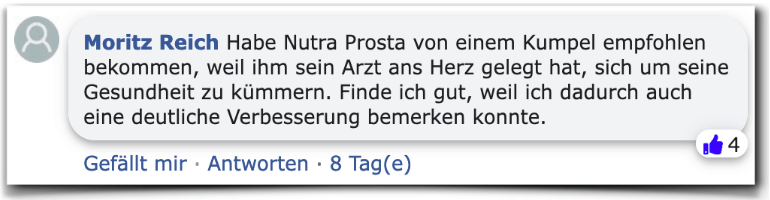 Ein weiterer positiver Erfahrungsbericht Nutra Prosta Erfahrungsberichte Bewertung Nutra Prosta