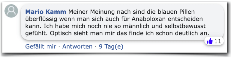Ein weiterer positiver Erfahrungsbericht Anaboloxan Bewertungen Erfahrungen Facebook