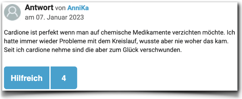 Ein Erfahrungsbericht aus einem Forum Cardione Erfahrungen Bewertungen gutefrage
