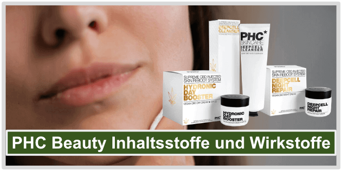 Frau reinigt das Gesicht PHC Beauty Inhaltsstoffe Wirkstoffe