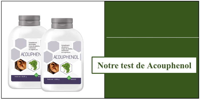 Notre commande d'acophénol Test de Acouphenol