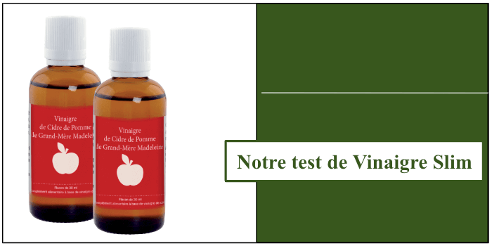 Notre commande de produits Vinaigre Slim Test