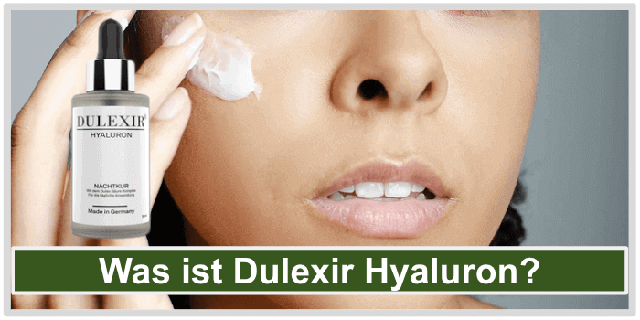 Frau cremt ihre Wange ein Was ist Dulexir