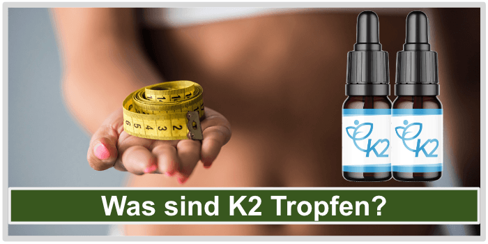 Frau hält Maßband in der Hand Was sind K2 Tropfen