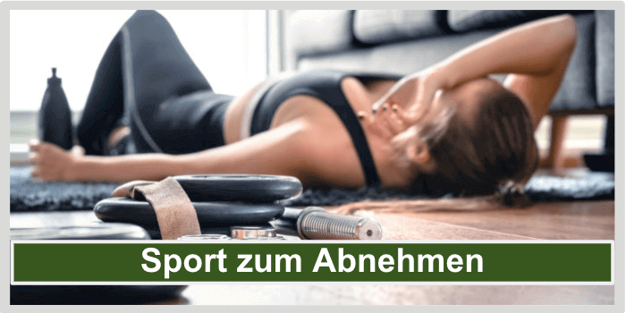 Frau macht Sport Sport zum Abnehmen Titelbild