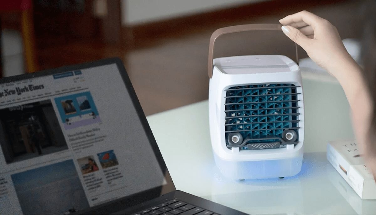 ChillWell Portable Air Cooler in Work ChillWell Portable Air Cooler in Work