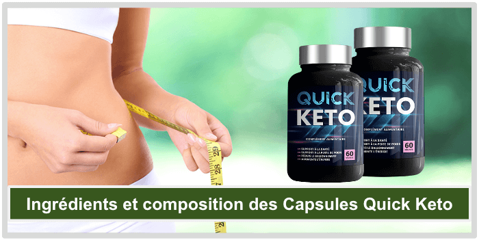 Personne avec un mètre ruban autour de la taille Ingrédients et composition des Capsules Quick Keto
