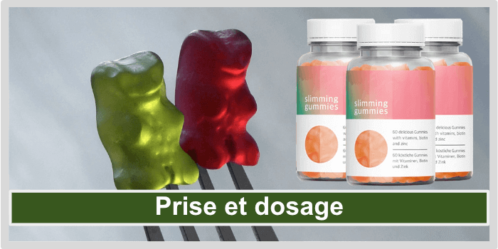 Oursons en gomme percés avec une fourchette LB Slimming Gummies Prise et dosage