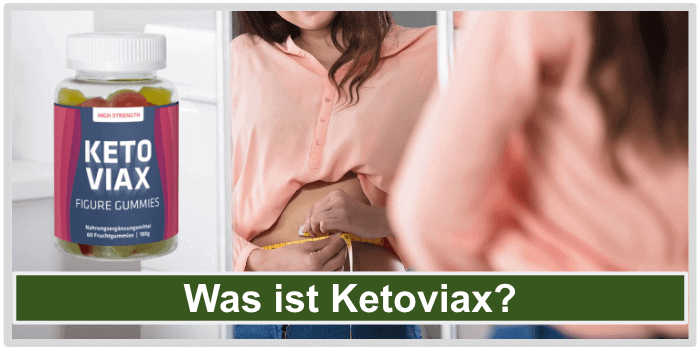 Frau schaut sich im Spiegel an und misst Bauchumfang Was ist Ketoviax