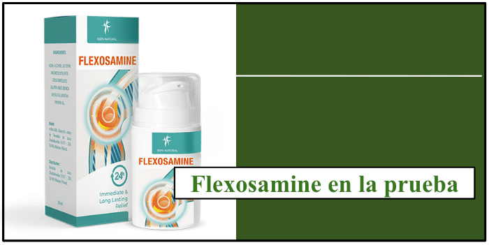 Flexosamine embalaje del producto Flexosamine en la prueba
