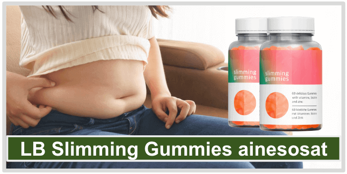 Ylipainoinen nainen LB Slimming Gummies ainesosat