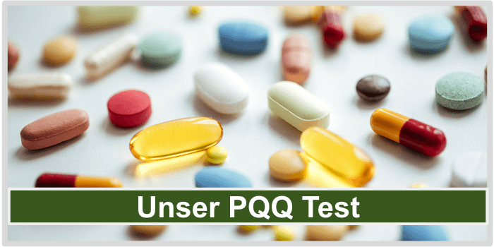 Viele verschiedene Supplements PQQ Vergleich Test Bild