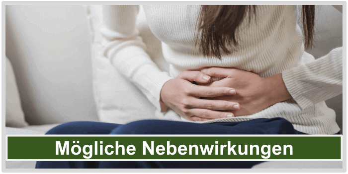 Person mir Bauchschmerzen Gummibärchen zum Abnehmen Nebenwirkungen Risiken
