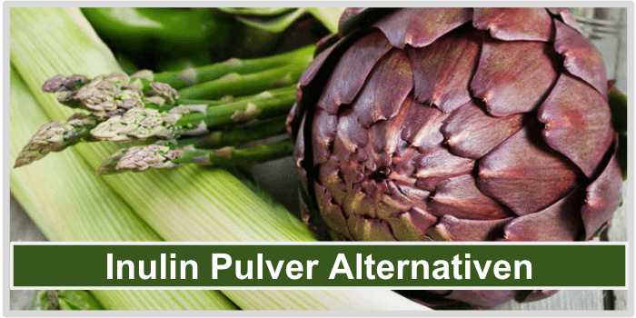 Lauch, Spargel und eine Artischocke Inulin Pulver Alternativen Bild