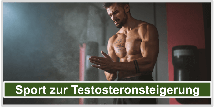 Ein muskulöser Mann beim Training Sport Testosteron kaufen Bild