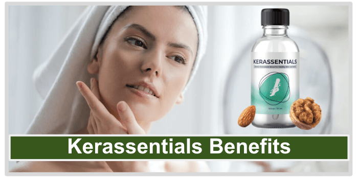 a woman with beautiful skin Kerassentials Benefits image