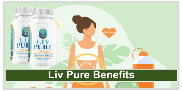 a graphic of a woman Liv Pure benefits image