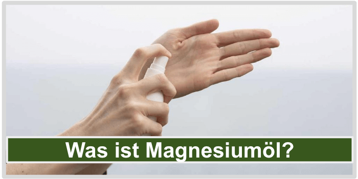 Eine Person, die ihre Hände einsprüht Was ist Magnesiumoel Bild